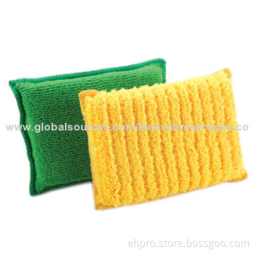 Microfiber Double Sided Scrubbing SpongeNew